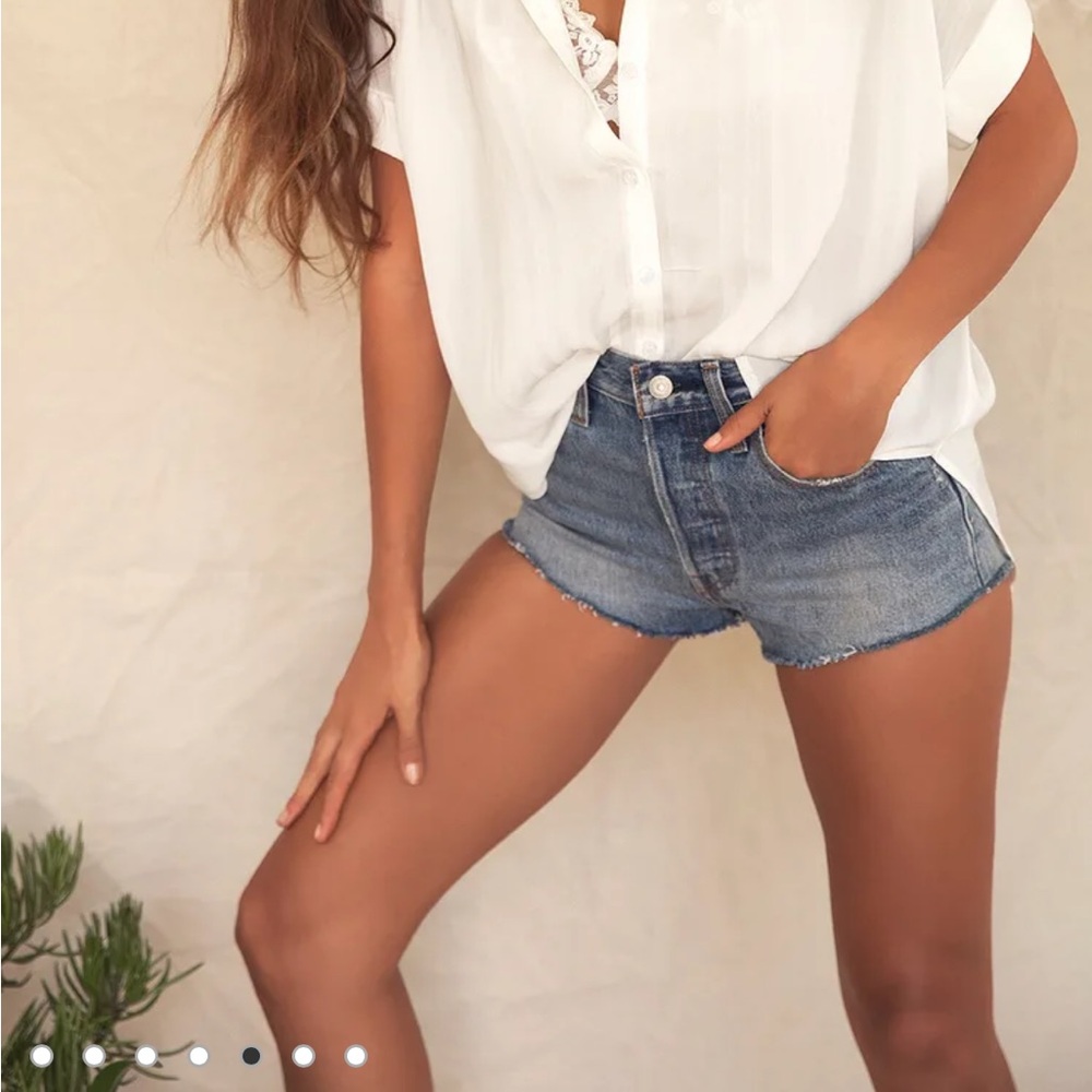 Levi's Micro Denim Shorts - Picture 5 of 7